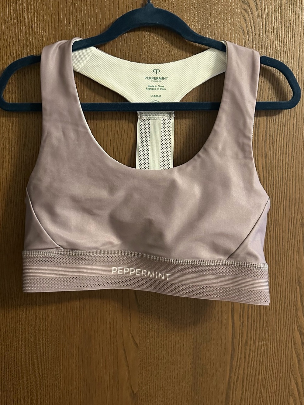 Peppermint Cycling Racerback Bra - XS